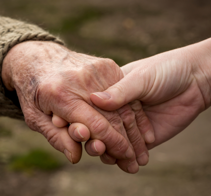 Holding hands